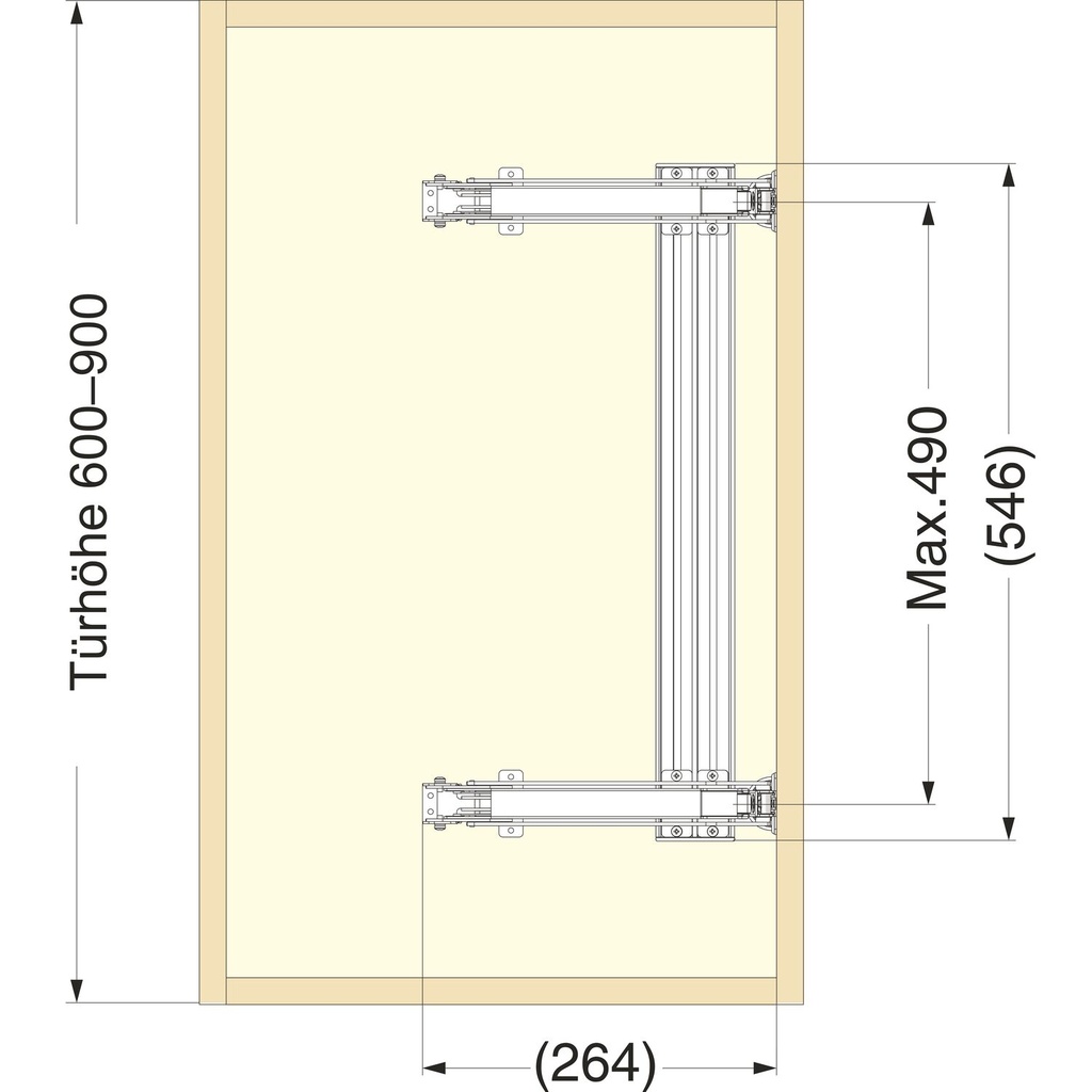 LAMP® SADA na nábytkové posuvné kovanie - LIN-X 600 