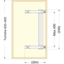 LAMP® SADA na nábytkové posuvné kovanie - LIN-X 600 