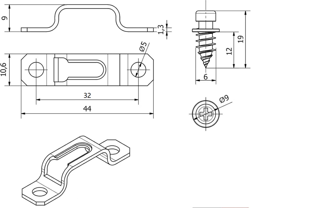 Duofix II - 2v1- kolík + protikus