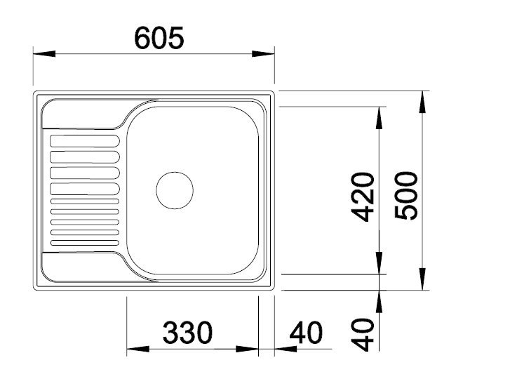 BLANCO TIPO 45 S Mini