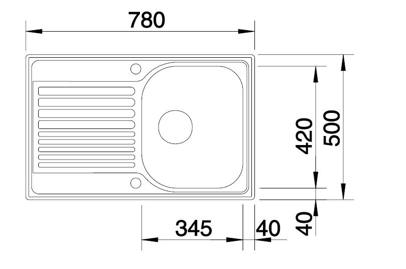 BLANCO TIPO 45 S Compact