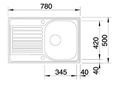 BLANCO TIPO 45 S Compact