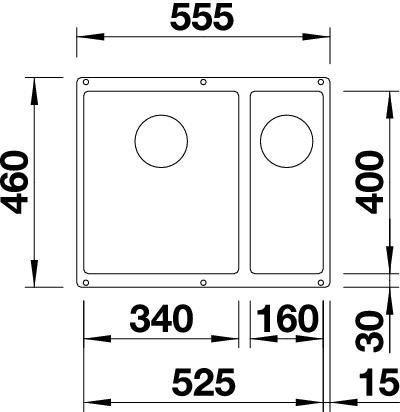 BLANCO SUBLINE 340/160-U