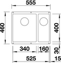 BLANCO SUBLINE 340/160-U