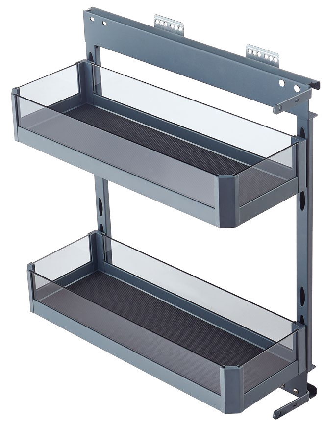 ML systems - Kôš bočný GLASS s tlmením - Univerzálný L+P /plnovýsuv/