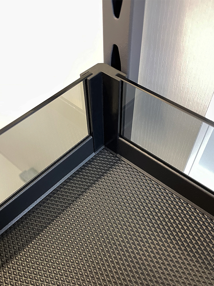 ML systems - Kôš bočný GLASS s tlmením - Univerzálný L+P /plnovýsuv/
