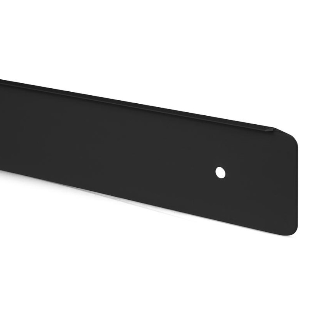 Lišta na PD - 38mm  Koncová - Pravá Čierná /EGGER/