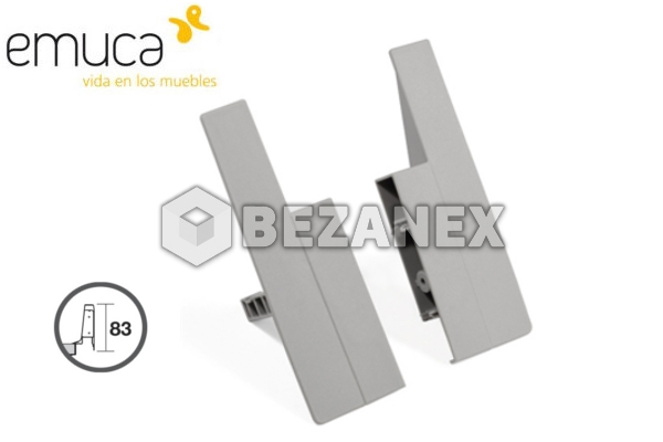MB Box - Vnútorná zásuvka - úchyt čela 141mm biely