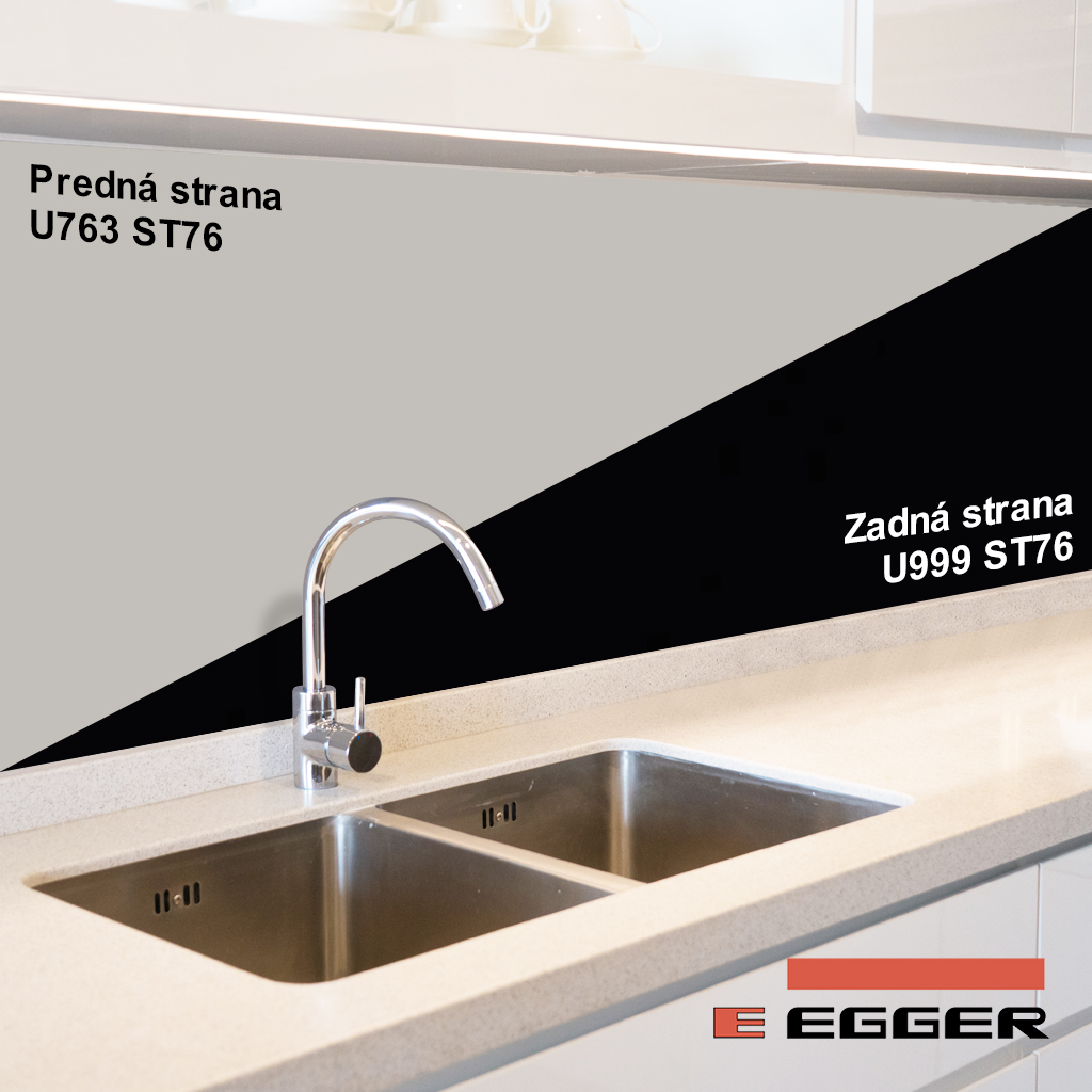 Egger - ZÁSTENA - U763 ST76 / U999 ST76 - 640 x 8 mm