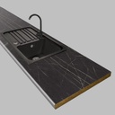 EGGER - Pracovná doska - F206 PM - Pietra Grigia čierna