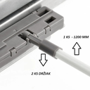 AXISPRO - Synchronizačná tyč pre Push to Open 1200 mm + upevňovacie prvky 2ks