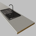 EGGER - Pracovná doska - F502 ST7 - Hlinik jemne kartáčovaný