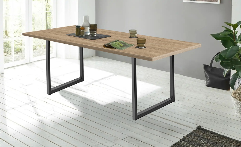 Jedálenský stôl /1500x90/ - 1863 MX  Borovica Arendal - Noha - MILANO - /V710*Š780/