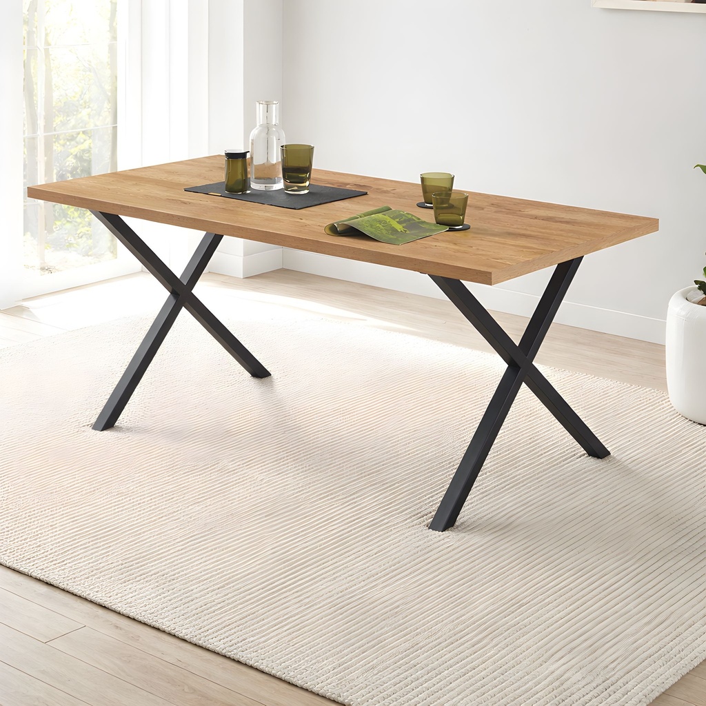 Jedálenský stôl /1500x900/ - 1860 MX Dub Appalachia KRONOSWIS -  Noha - SIDNEY  /V710*Š780/ 