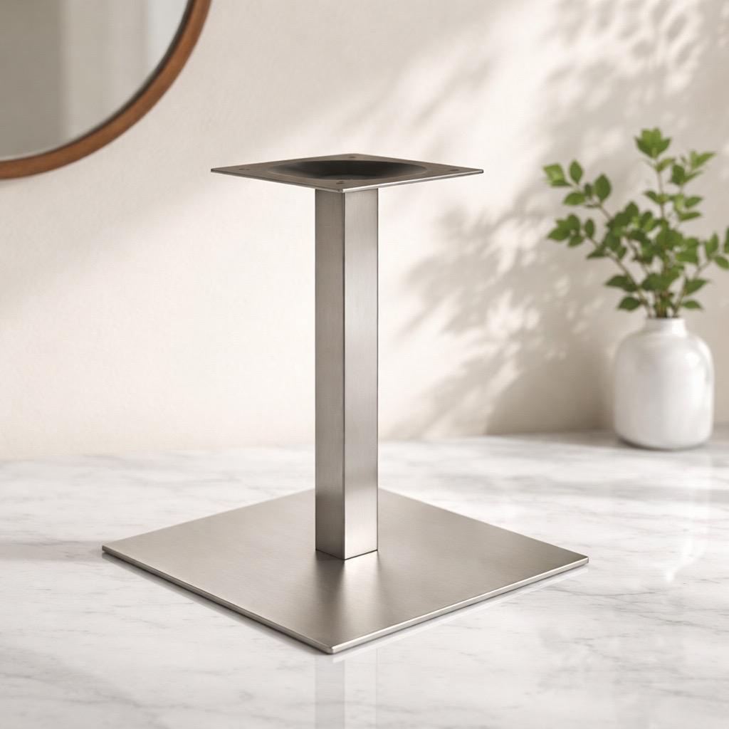 Stolová  podnož - 740mm - Hranatá NEREZOVÁ