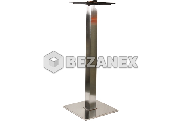 Stolová podnož 1100mm Hranatá Nerez   