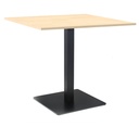 Kaviarenský Stôl /670x670x36/ - H1733 ST9 Breza Mainau - Stolová podnož 740mm Hranatá ČIERNÁ 