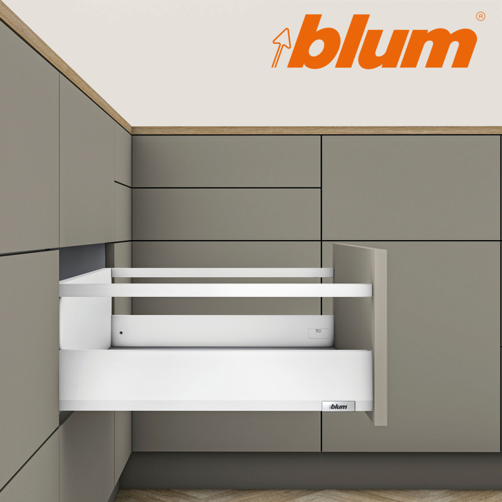 BLUM - Merivobox - sada výška E-reling - blummotion - 40kg Biela