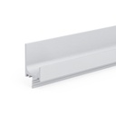 Úchytkový Profil  Zafrézovací  - UM-930 - s koncovkou - STRIEBORNÝ