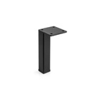 Kovová nožička hranatá kovová 20x20mm - čierna - 100mm