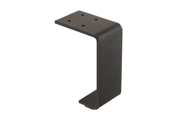 Kovová nožička tvar L  7x100x32mm čierna 100mm