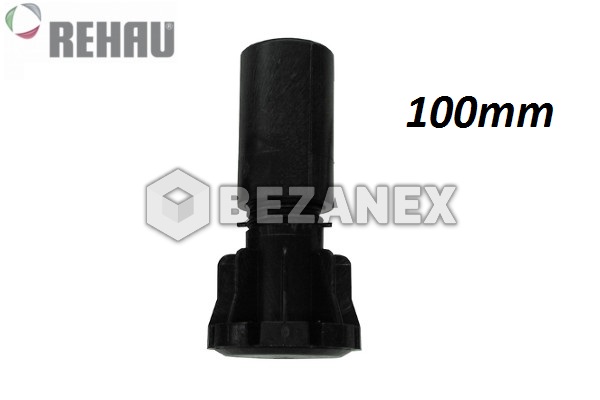 Plastová nožička soklová - čierna - HARD 100mm  