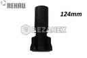Plastová nožička soklová - čierna - HARD 124mm