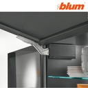 BLUM - AVENTOS HK TOP - KOMPLET SET - sada - TMAVOSIVÁ - na plné dvere s tlmením