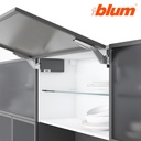 BLUM - AVENTOS HK TOP - KOMPLET SET - sada - na hliníkové dvierka - úzký rámik - s tlmením