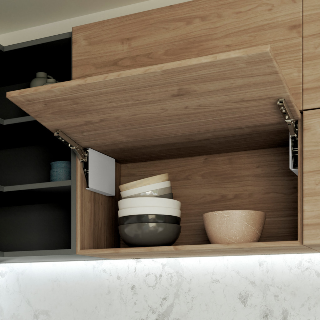 Emuca - Výklopný mechanizmus ALTIUS LIFT - BIELÝ /sada/