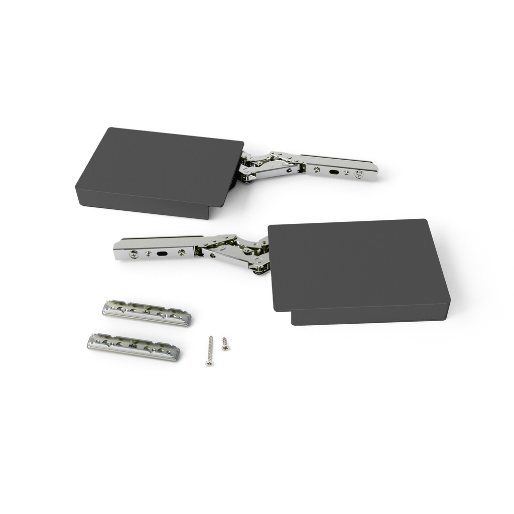 Emuca - Výklopný mechanizmus ALTIUS LIFT - ANTRACIT /sada/ 