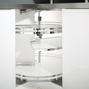  KESSEBOHMER - REVO 90° ARENAplus classic 900mm, 2poličky Chróm / Biely - set