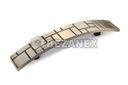 Rustikálna úchytka Kockovaný vzor - patina na mosadzi - 96mm