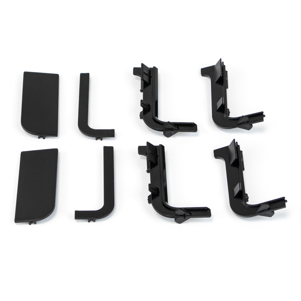 Bezúchytkový Profil - Gola J  - koncovky plastové 1 sada 