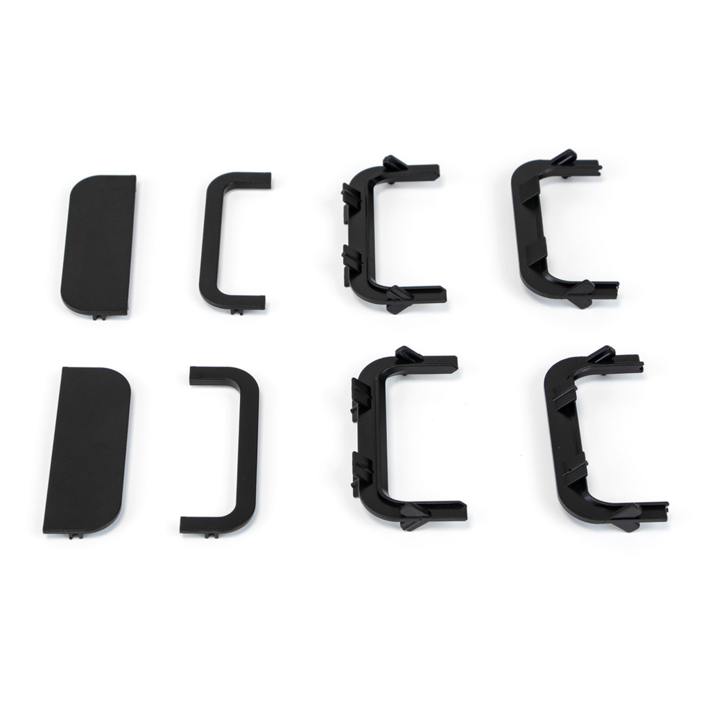 Bezúchytkový Profil - Gola U - koncovky plastové 1 sada