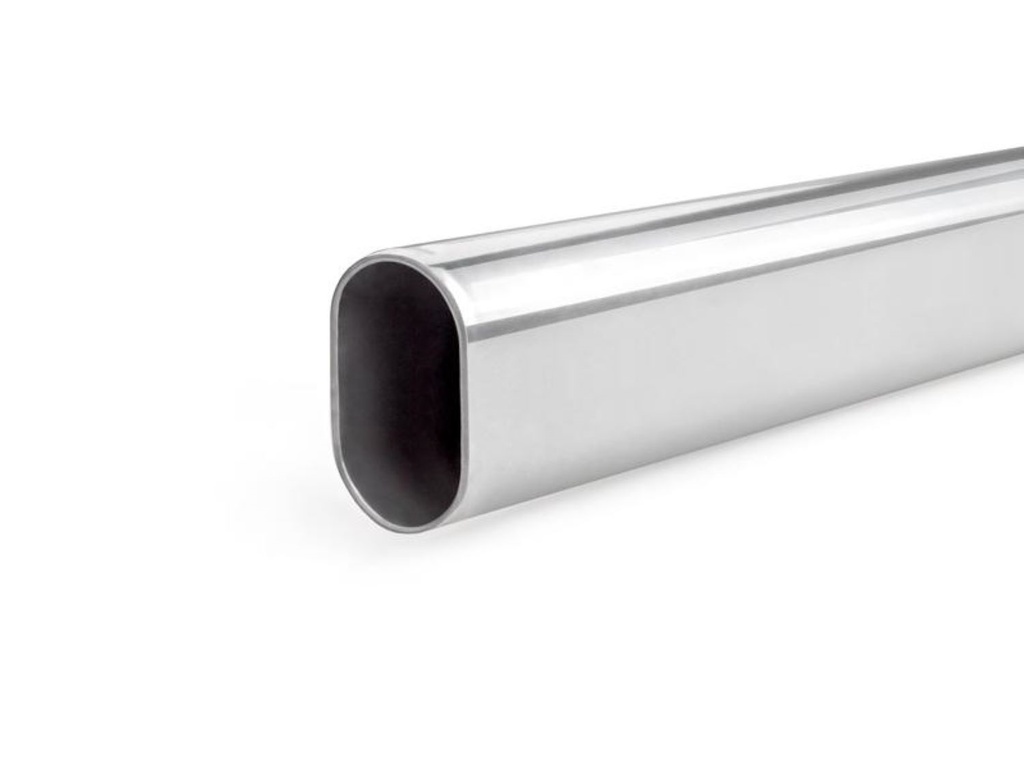 Vešiaková tyč OC - OVÁLNA - 3m - Lesklý chróm