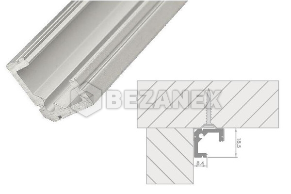 LED PROFIL  - 3m -  Rohová  /LL07/