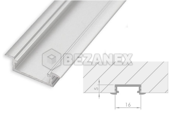 LED PROFIL  - 3m -  Zafrezovacia   /LL03/