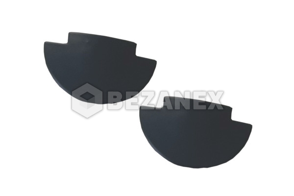 KONCOVKA  na lištu zafrézovaciu - Čierná