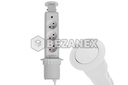 Elektrická vyťahovacia úzka trojzás /3x230V pusch/ - biela    