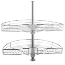 Karusel 180° lesklý chróm , priemer 735mm 