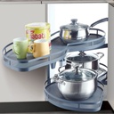 ML systems - Ladvina  chróm/šedá - Lavá s tlmením