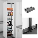 10 - ML systems - Potravinový stojan GLASS TITAN - Antracyt 