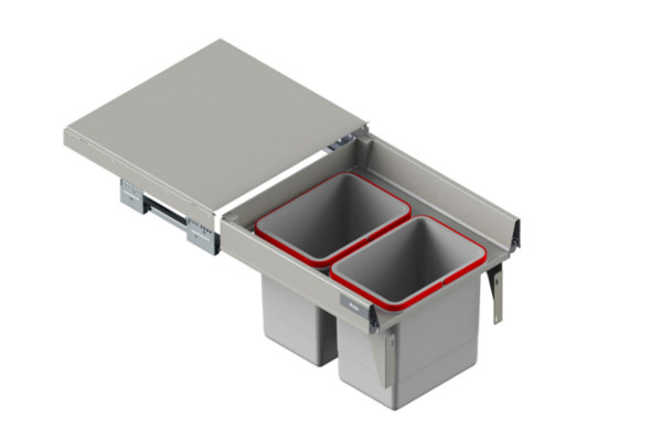 Smetný kôš REJS do 450 s tlmením hĺbka 480mm - 2x15L