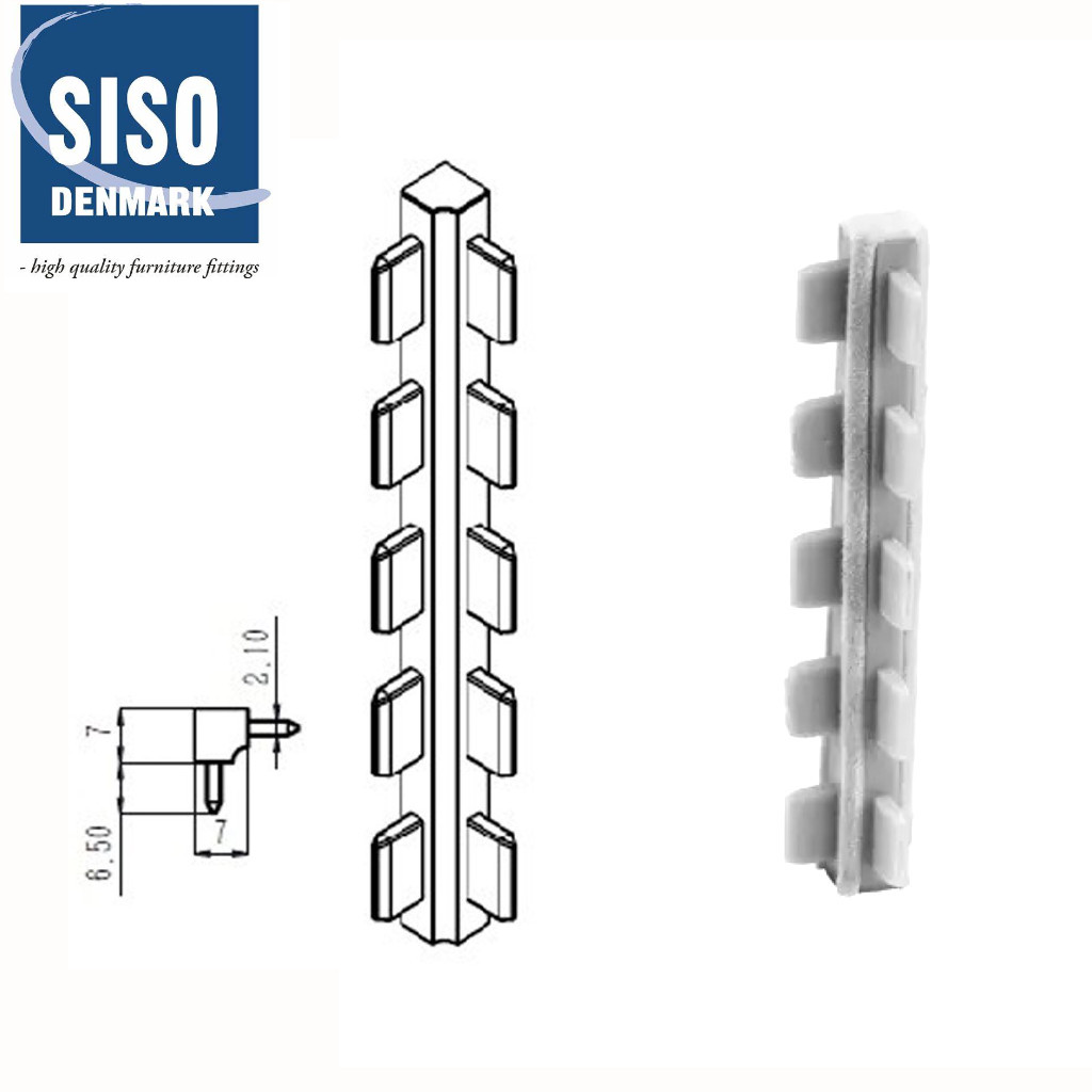 SISO dvojstranná spojka 60mm bielý