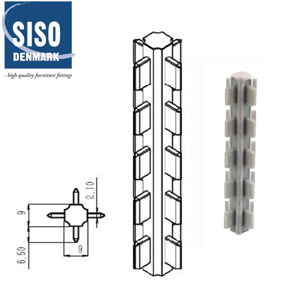 SISO štvorstranná spojka 60mm bielý