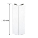 Komponenty - roh vonkajší uhlový biely  /150mm/