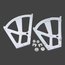 Botníkový - sklop biely 2-dielny HETTICH