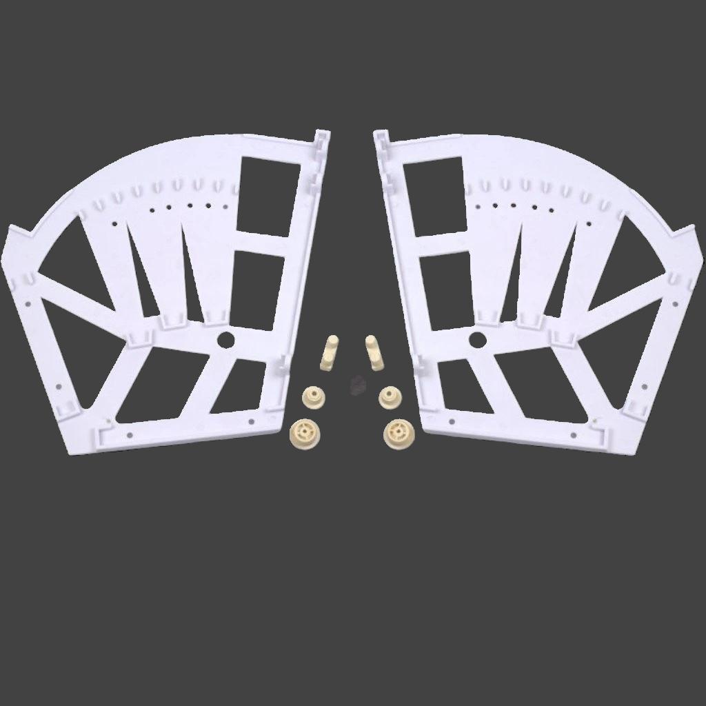 Botníkový - sklop biely 3 -dielny HETTICH