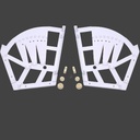 Botníkový - sklop biely 3 -dielny HETTICH